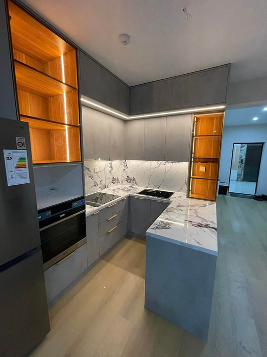 Diseños de cocinas con dobles fondos